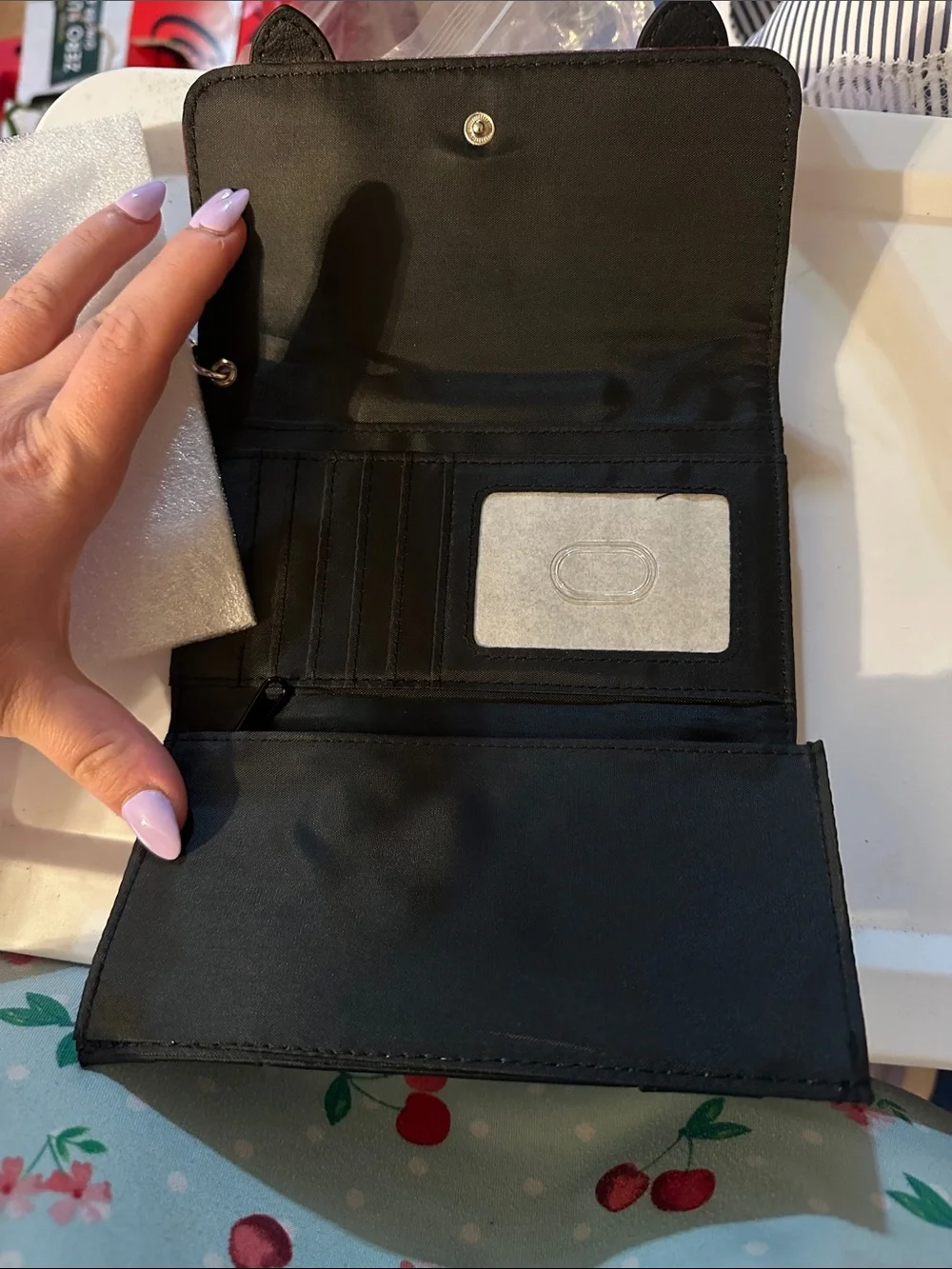 Supernatural Red and Black Wristlet Wallet